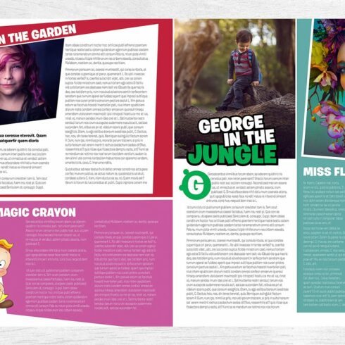 Kids Magazine Template | Master Bundles