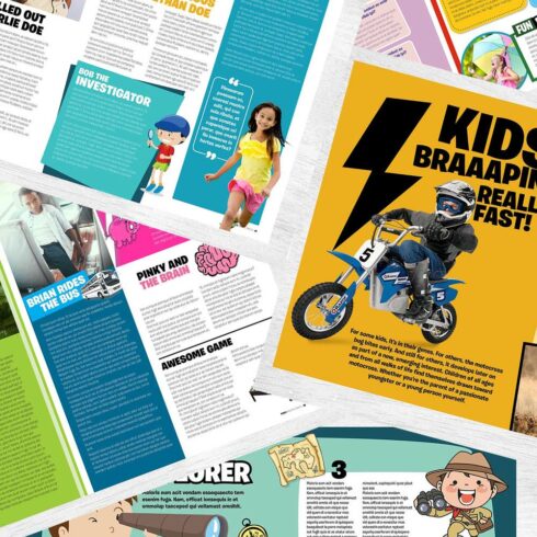 Kids Magazine Template | Master Bundles