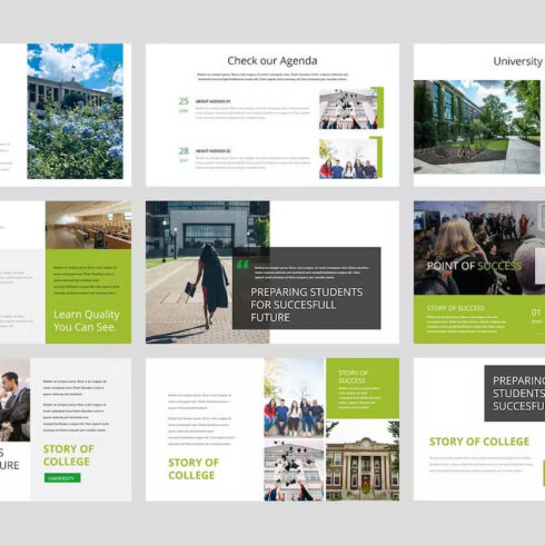 College - University PowerPoint Template | Master Bundles