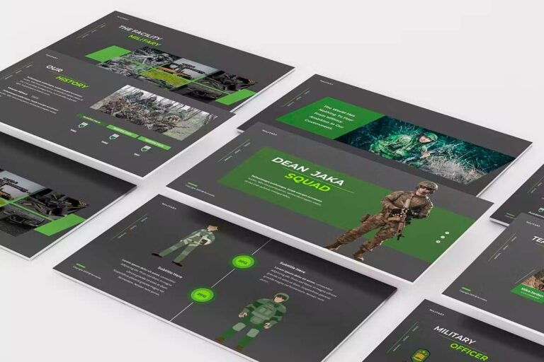 Dean Jaka Military Powerpoint Template – MasterBundles