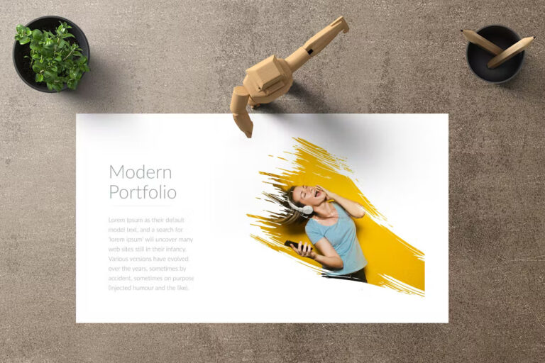 Powerpoint Magazine Template – MasterBundles