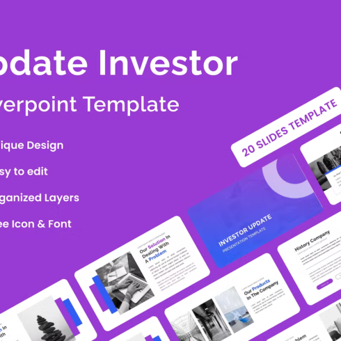 Investor Update Presentation Template - Powerpoint | Master Bundles