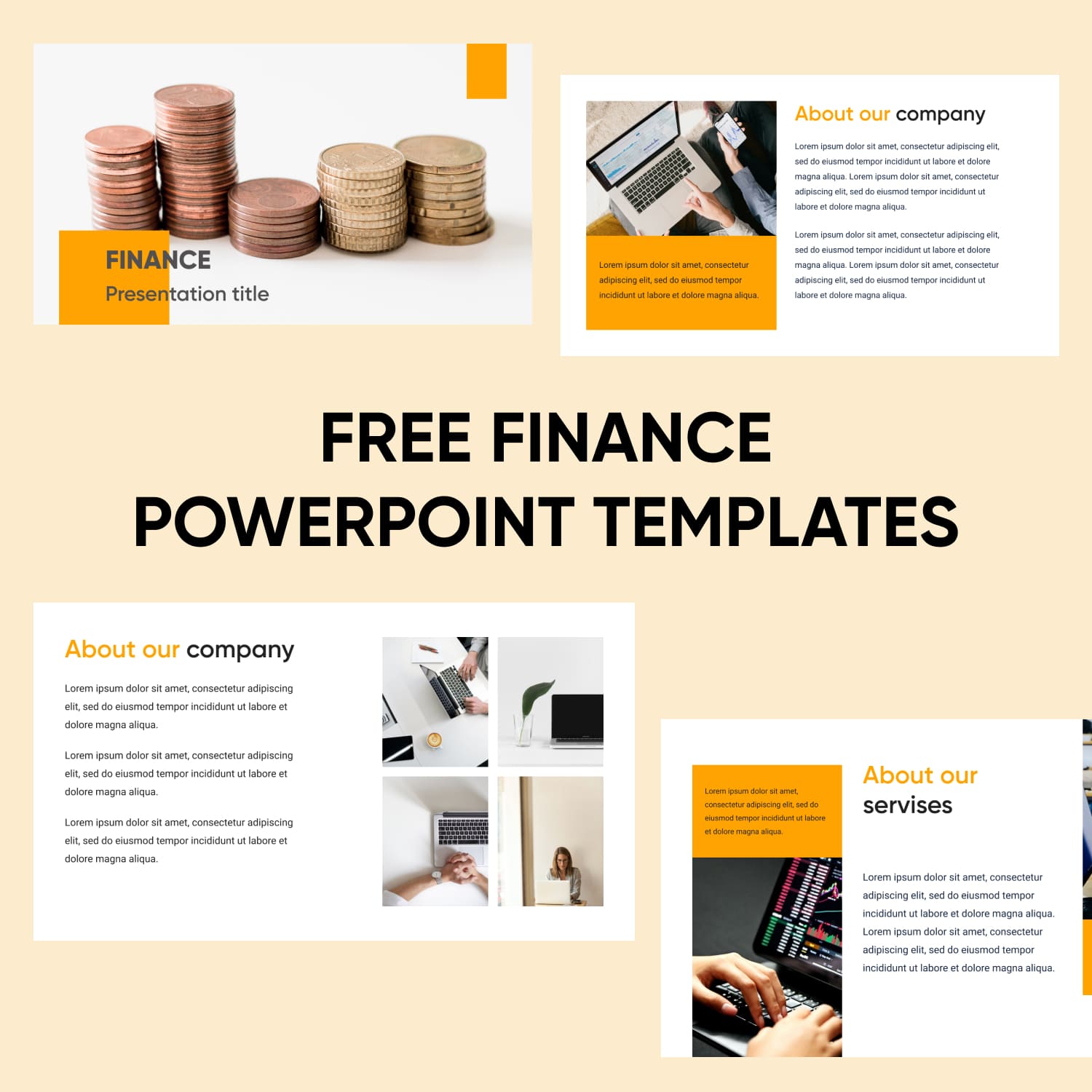 free professional finance powerpoint templates with infographics