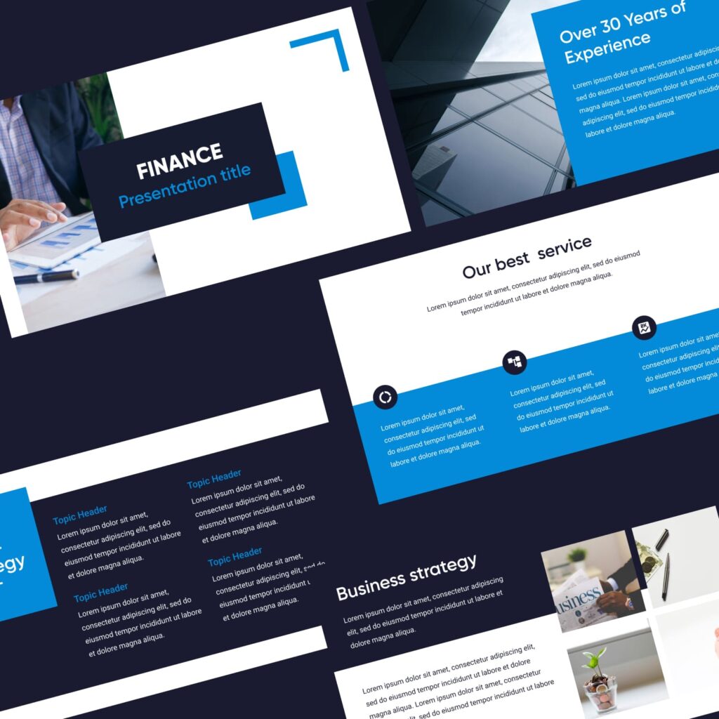 Free Finance Powerpoint Templates PPTX – MasterBundles