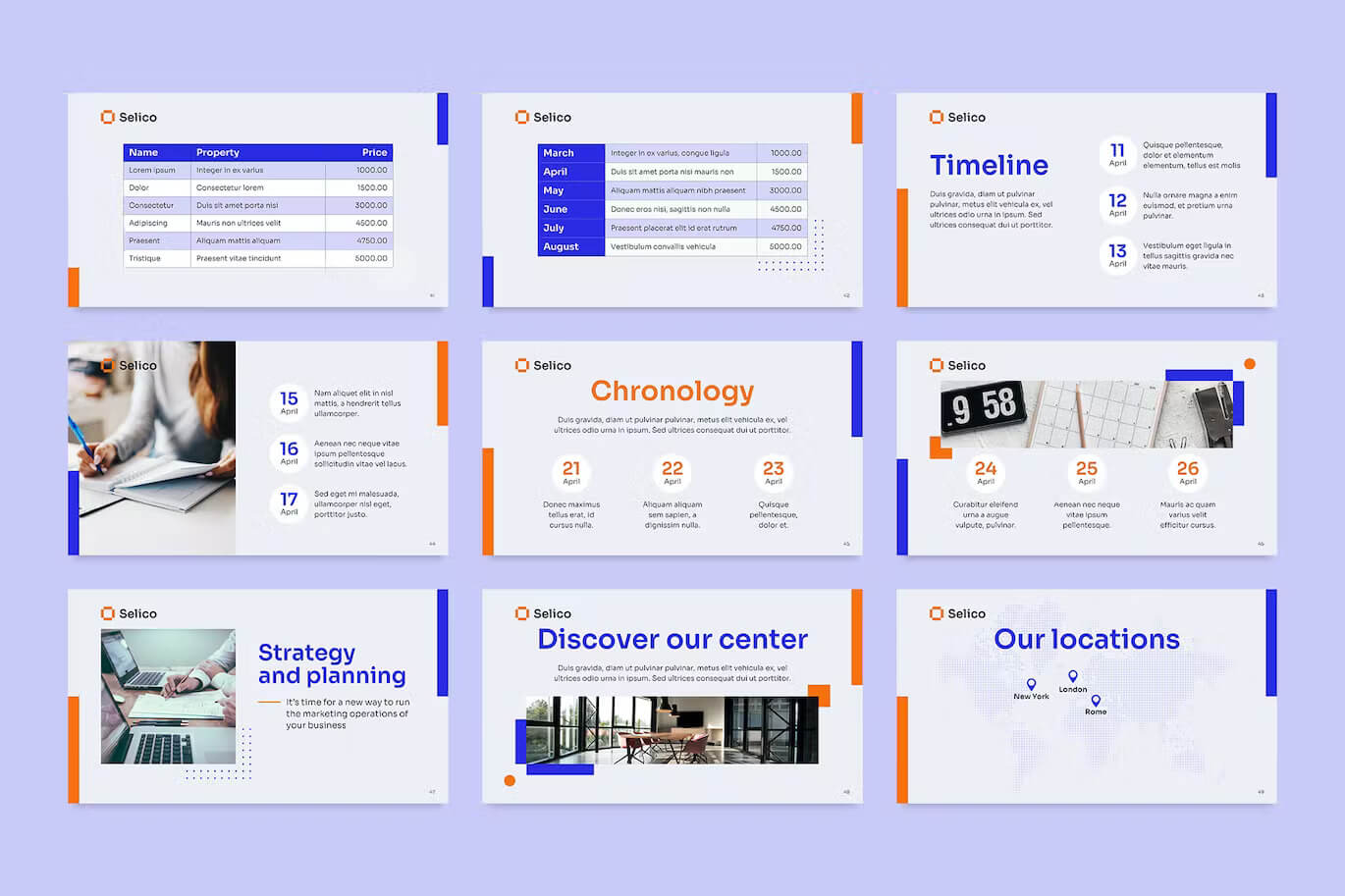 Locations of Business Sales PowerPoint Presentation Template.