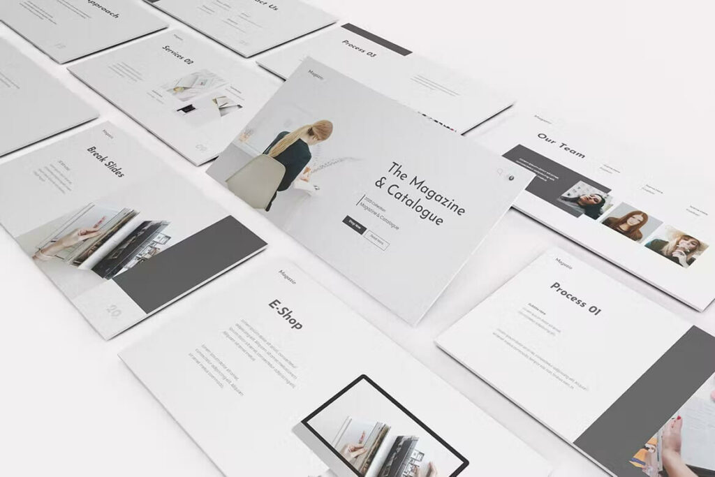 Magazine Lookbook Powerpoint Template – MasterBundles