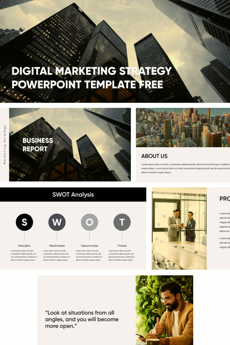 Free Digital Marketing Strategy Powerpoint Template – MasterBundles