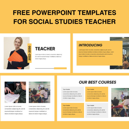 Powerpoint templates for social studies teacher preview.