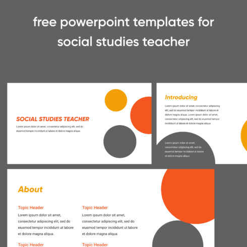 Prints of powerpoint templates for social studies teacher.