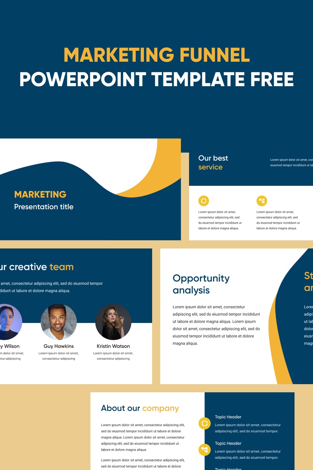 Marketing Funnel Powerpoint Template Free Pinterest.