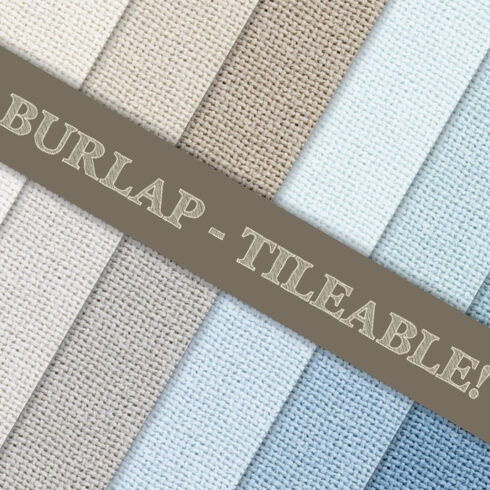 Prints of burlap textured pattern tileable.