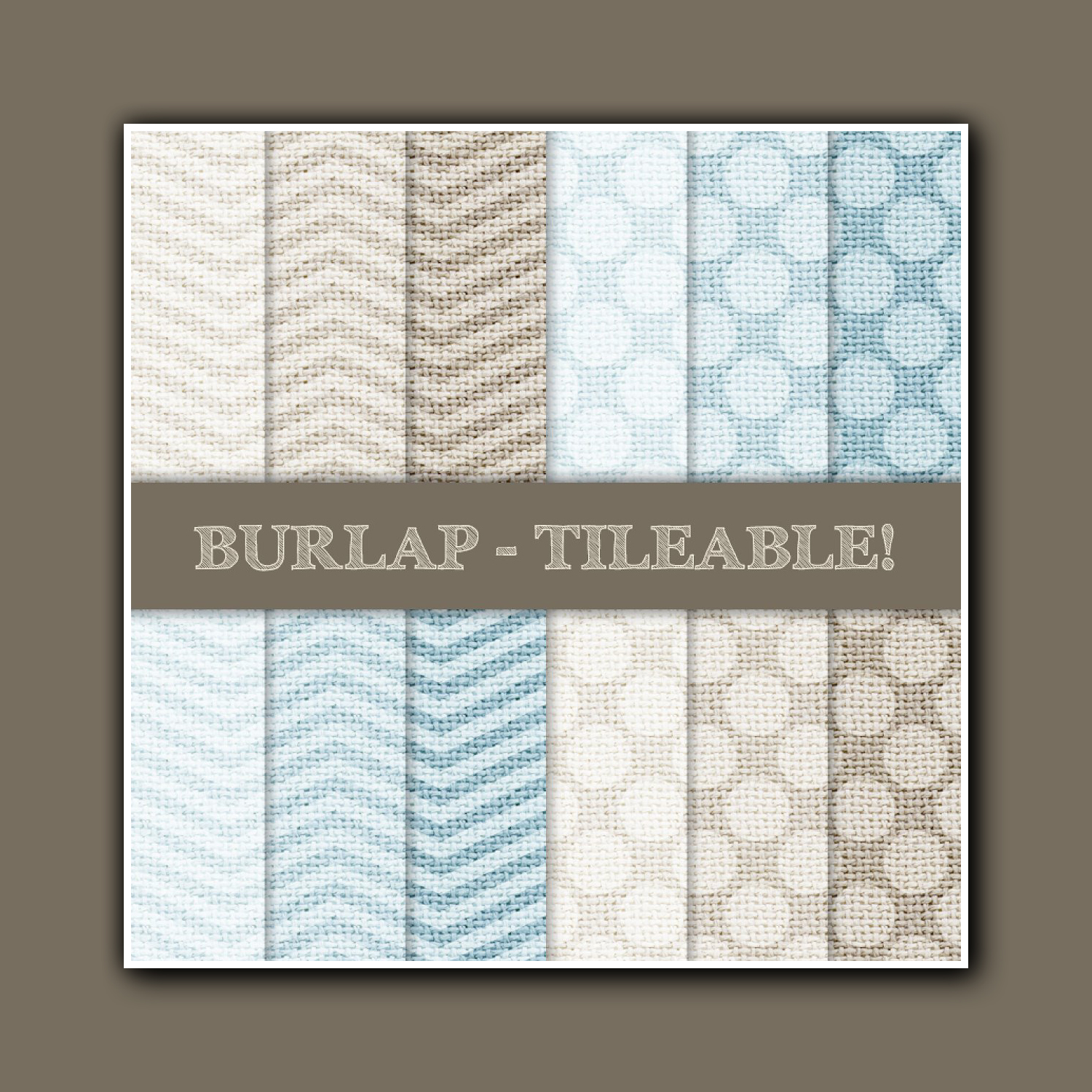 Prints of burlap tileable chevron dots.