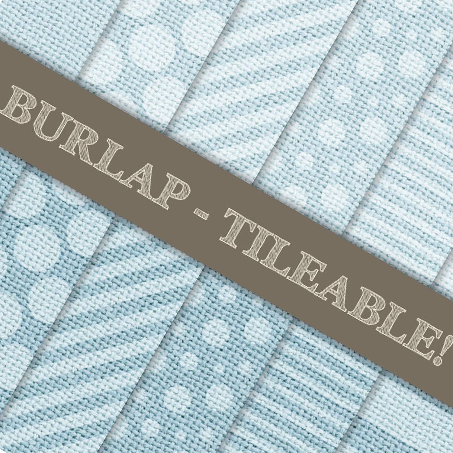 Prints of burlap digital papers soft blue.