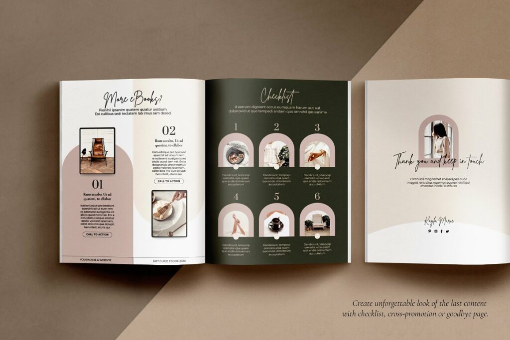 Holiday Gift Guide CANVA, InDesign – MasterBundles