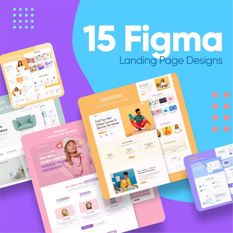 15 Figma Landing Page Designs – MasterBundles