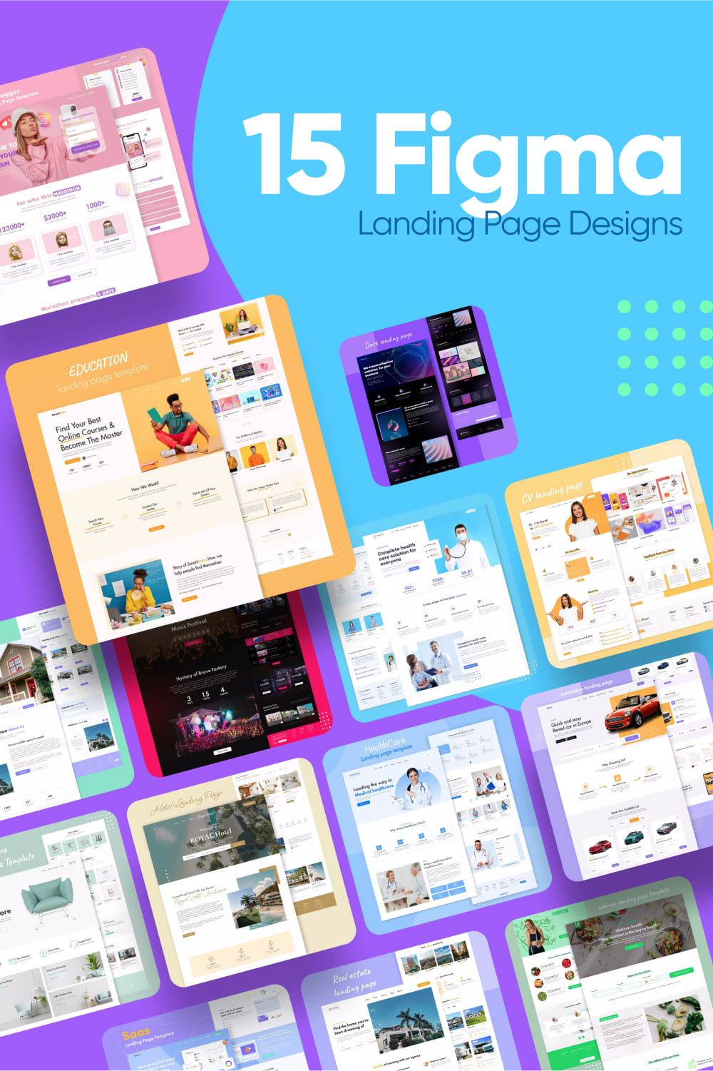 15 Figma Landing Page Designs Pinterest.