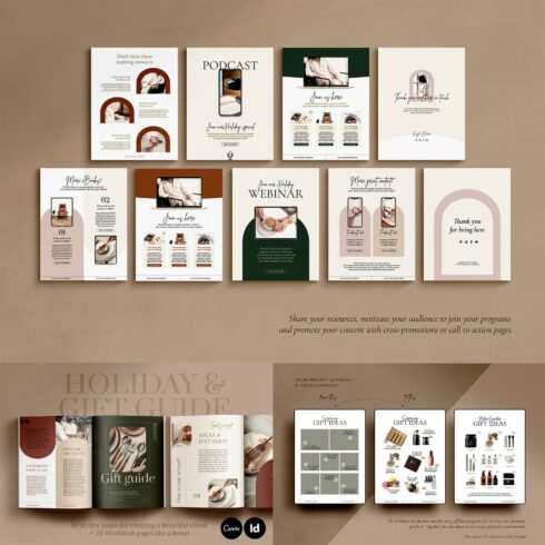 Indesign Gift Holiday Gift Guide CANVA, InDesign – MasterBundles