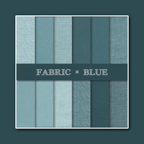 Prints of fabric texture backgrounds blue.