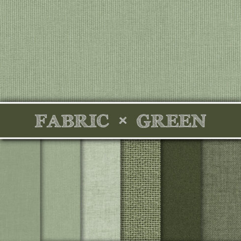 Prints of fabric texture backgrounds green.