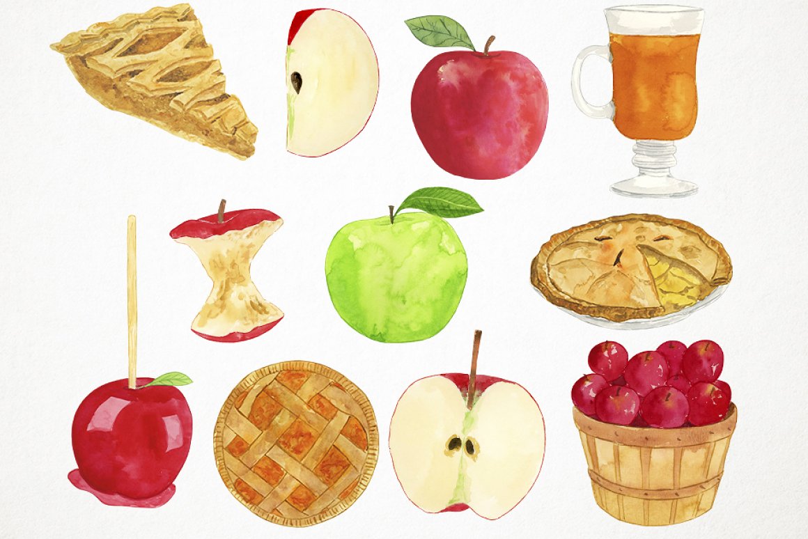 Image Apples of different varieties.