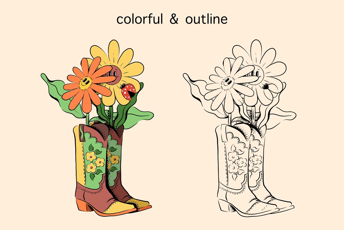 Image of shoes with flowers.