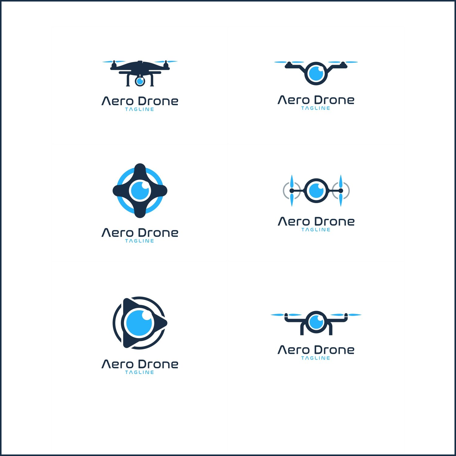 Prints of drone logo bundle.