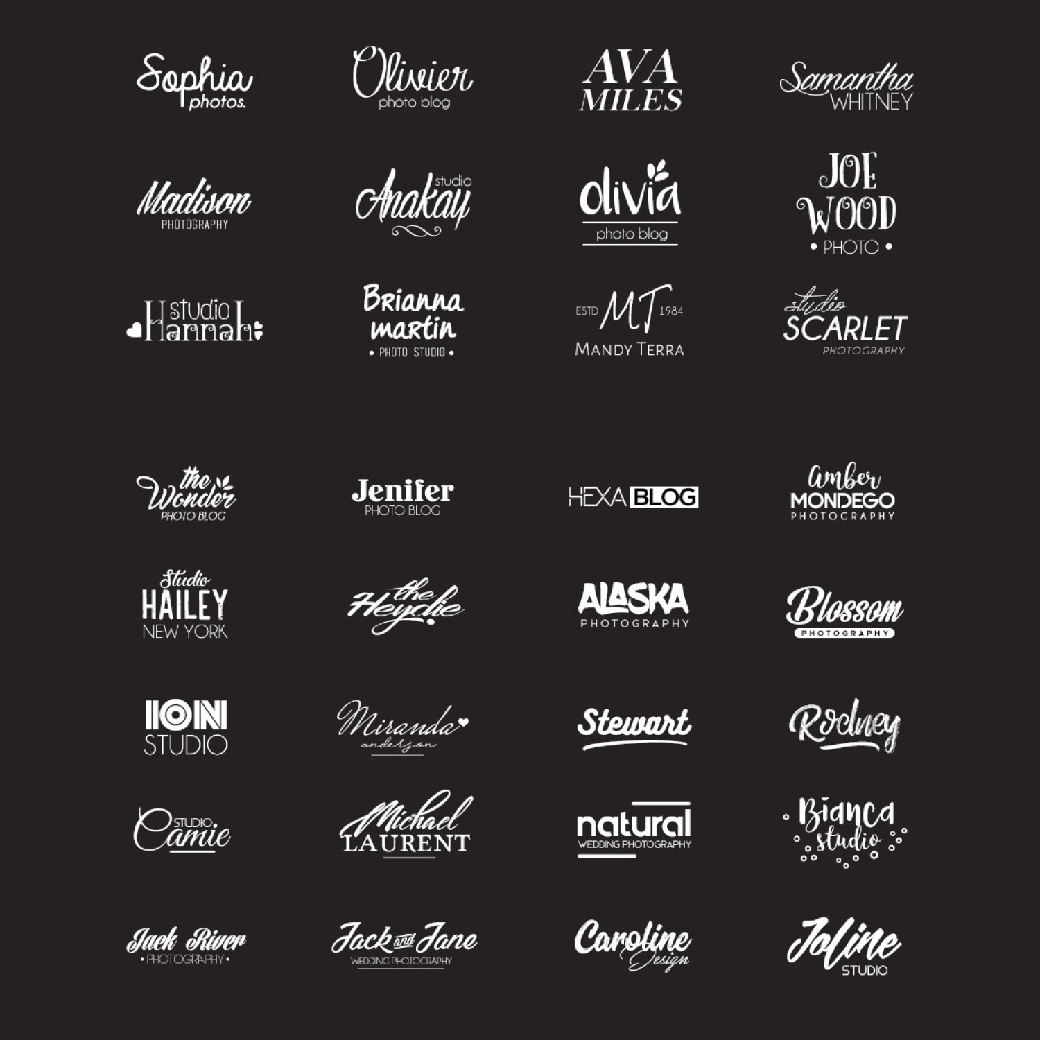 Prints of photography logos.