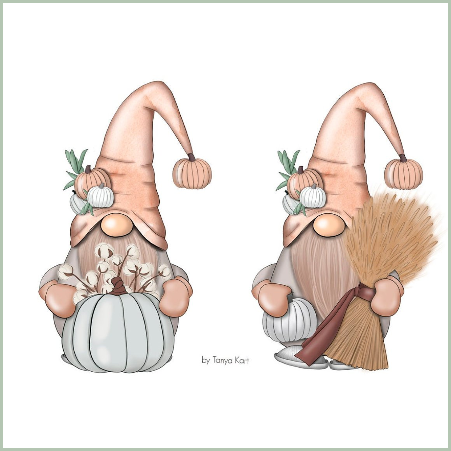 prints of thanksgiving gnomes.