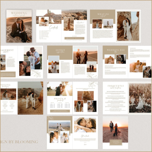 Photography Pricing Guide Wedding Magazine Template – MasterBundles