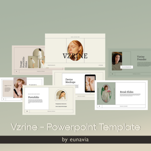 Vzrine powerpoint template preview.