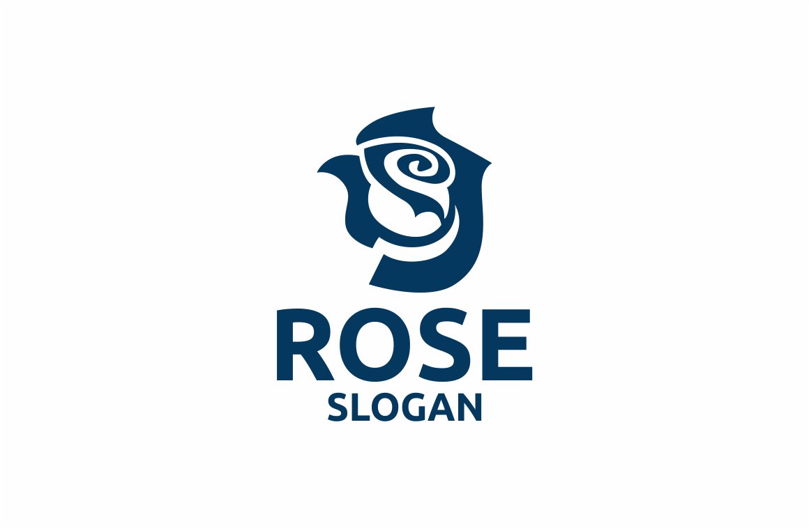 Blue rose logo.