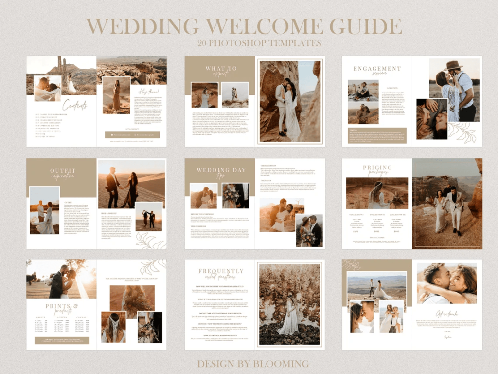 Photography Pricing Guide Wedding Magazine Template – MasterBundles