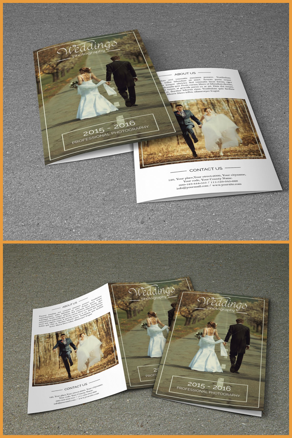 Wedding photography brochure of pinterest.