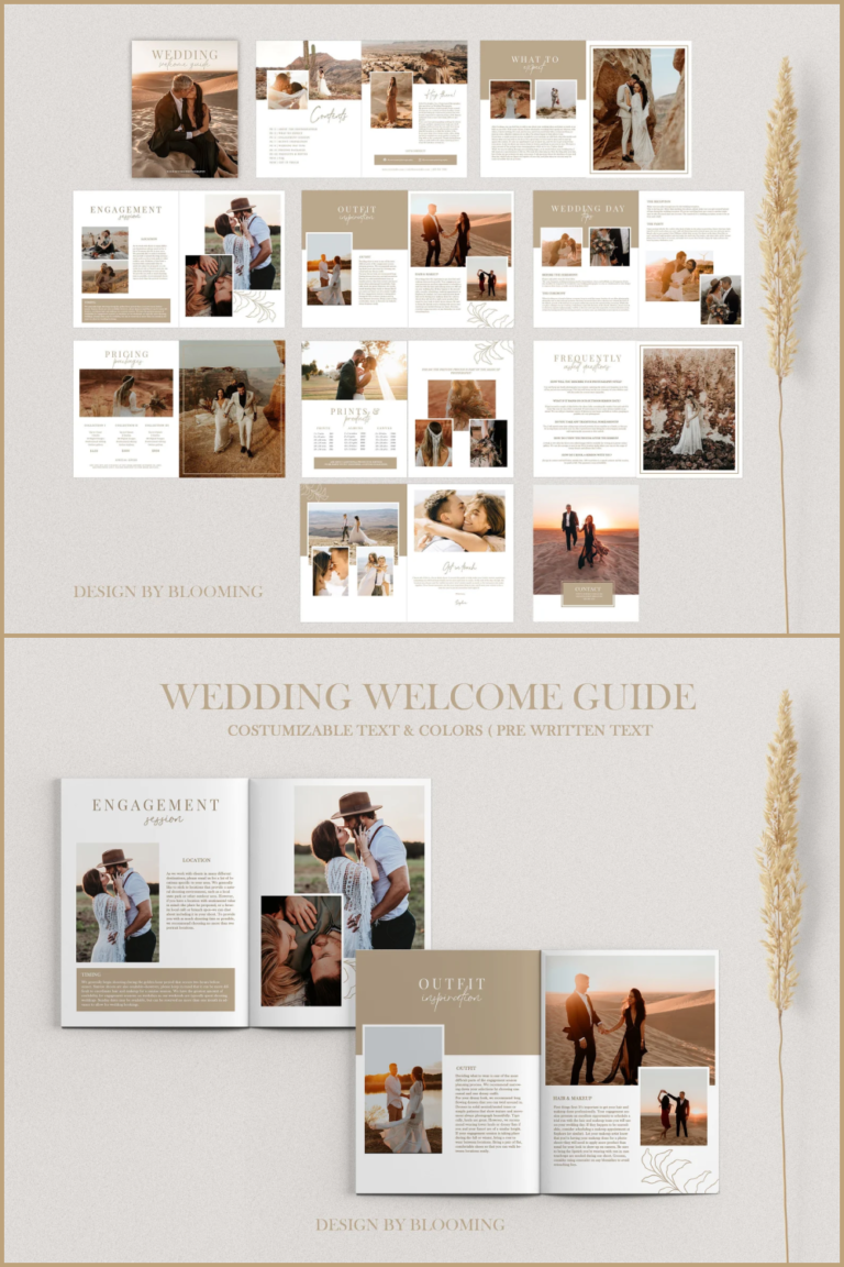 Photography Pricing Guide Wedding Magazine Template – MasterBundles