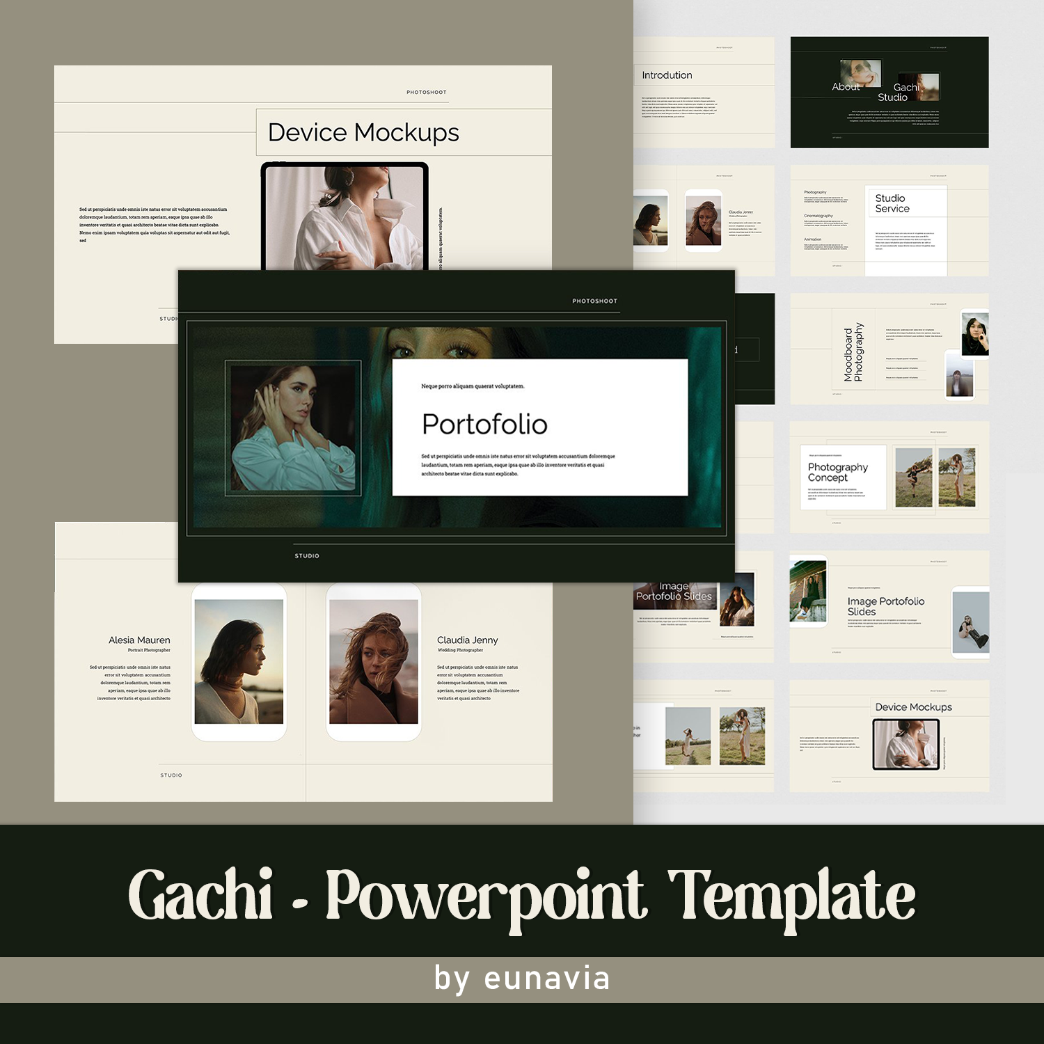 Prints of gachi powerpoint template.