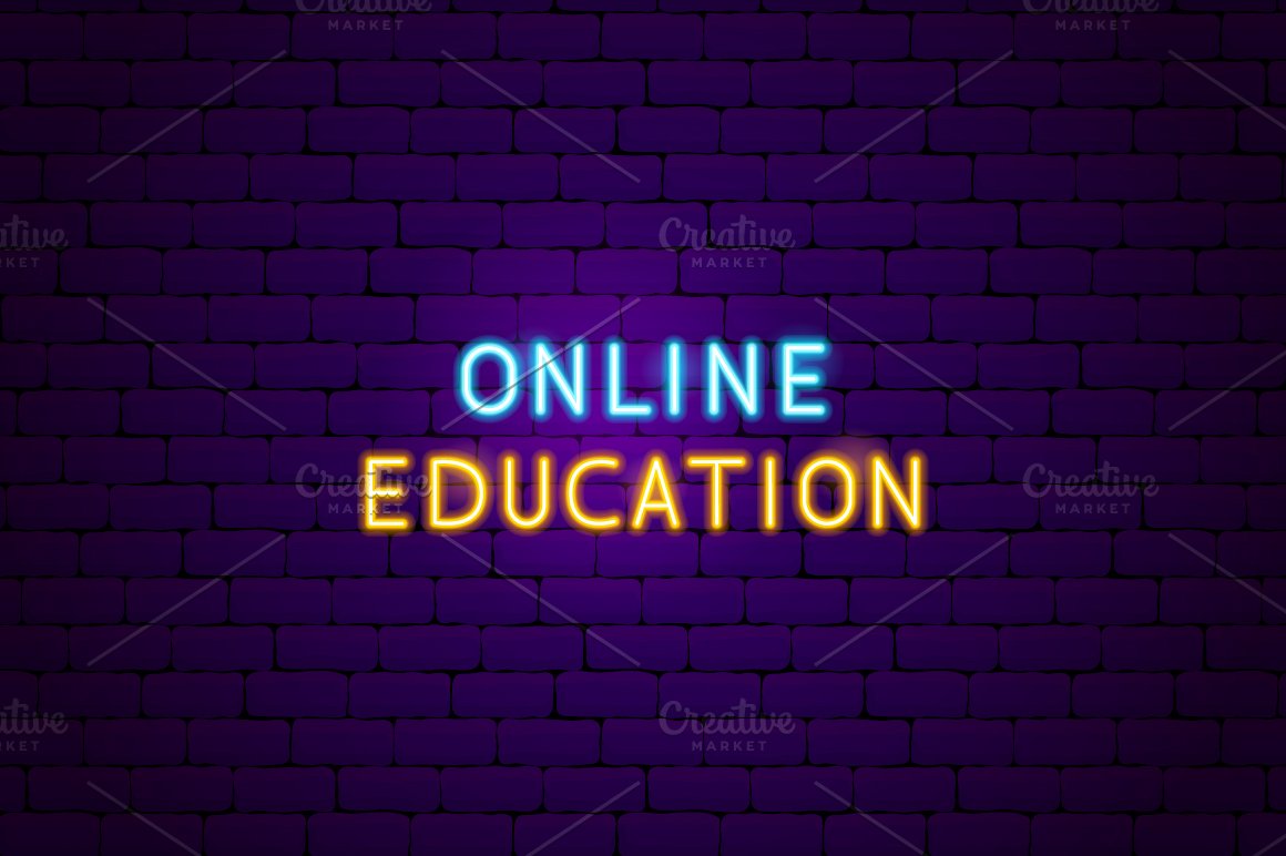 Online education icons.