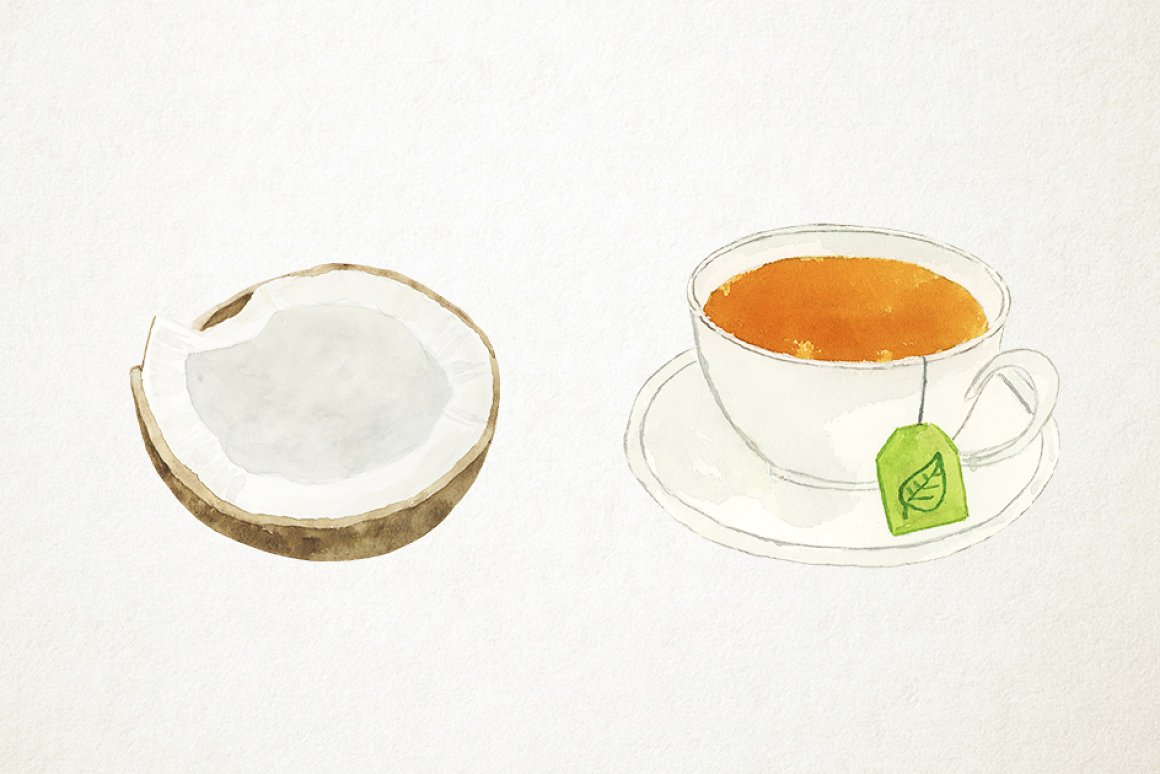 Coconut and tea.