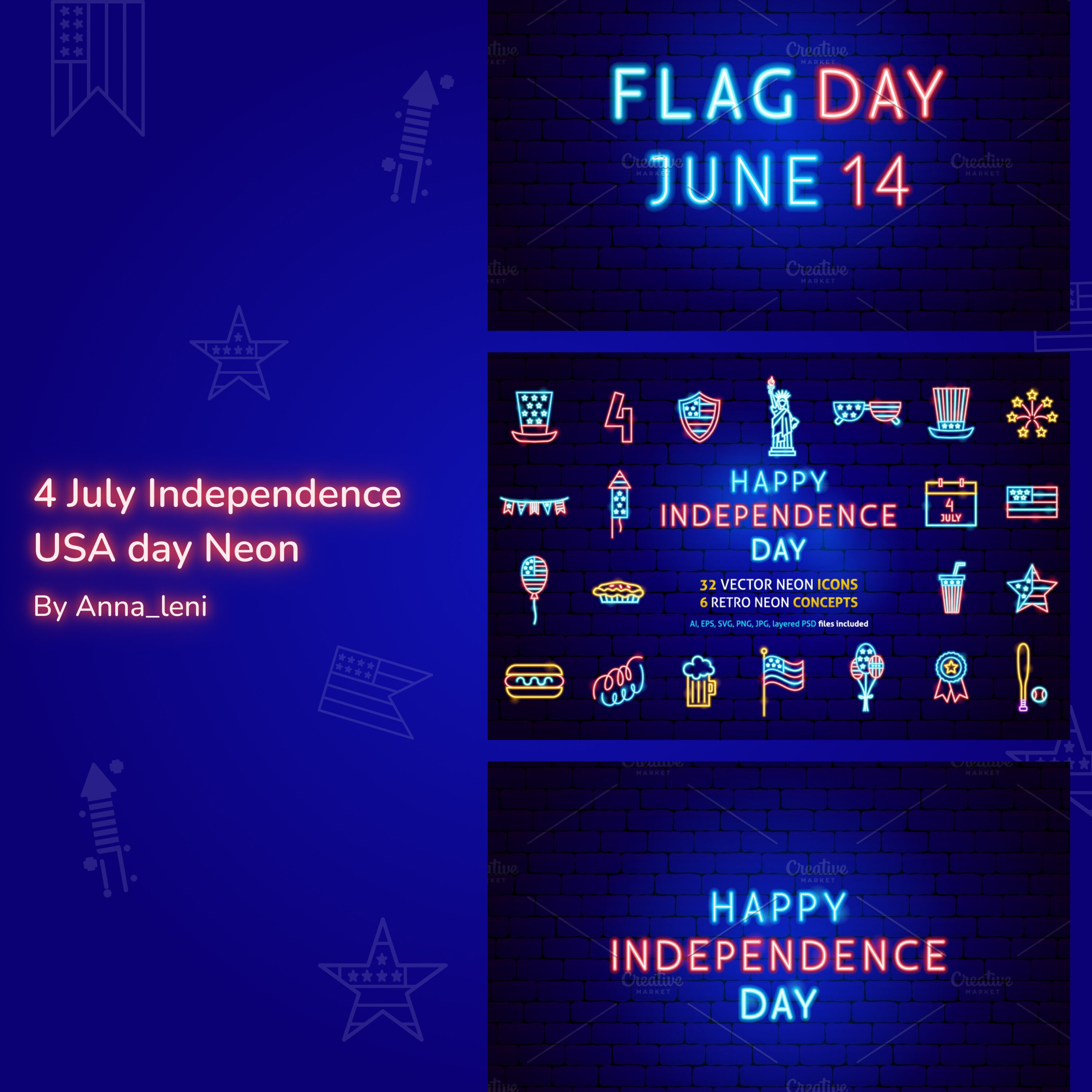Independence usa day neon preview.