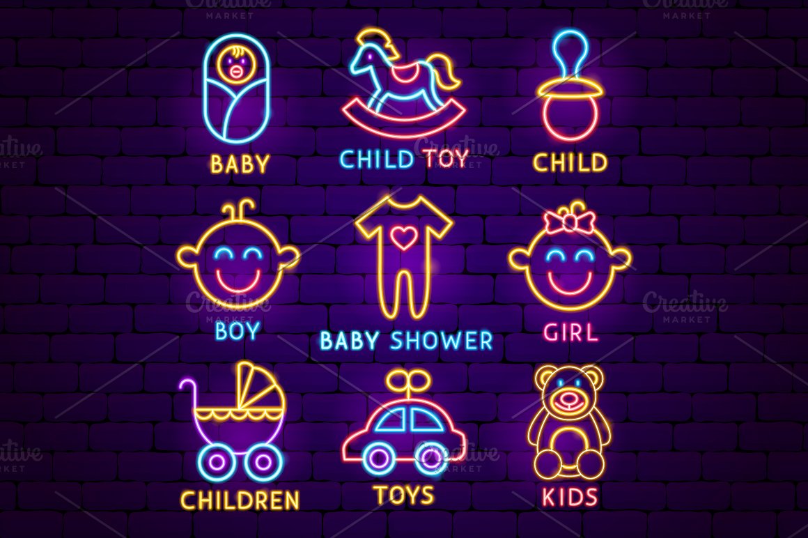Baby and children's clothes icon.