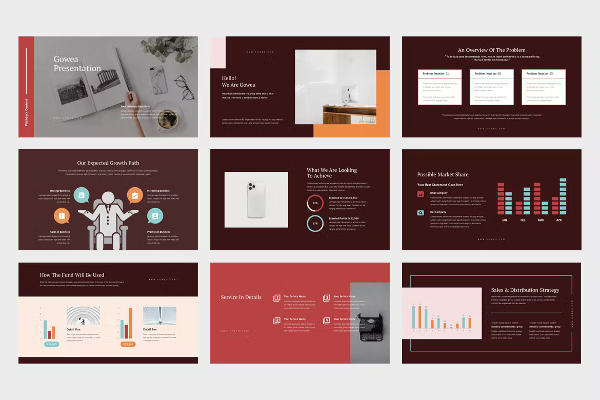 Preview slides of powerpoint presentation.