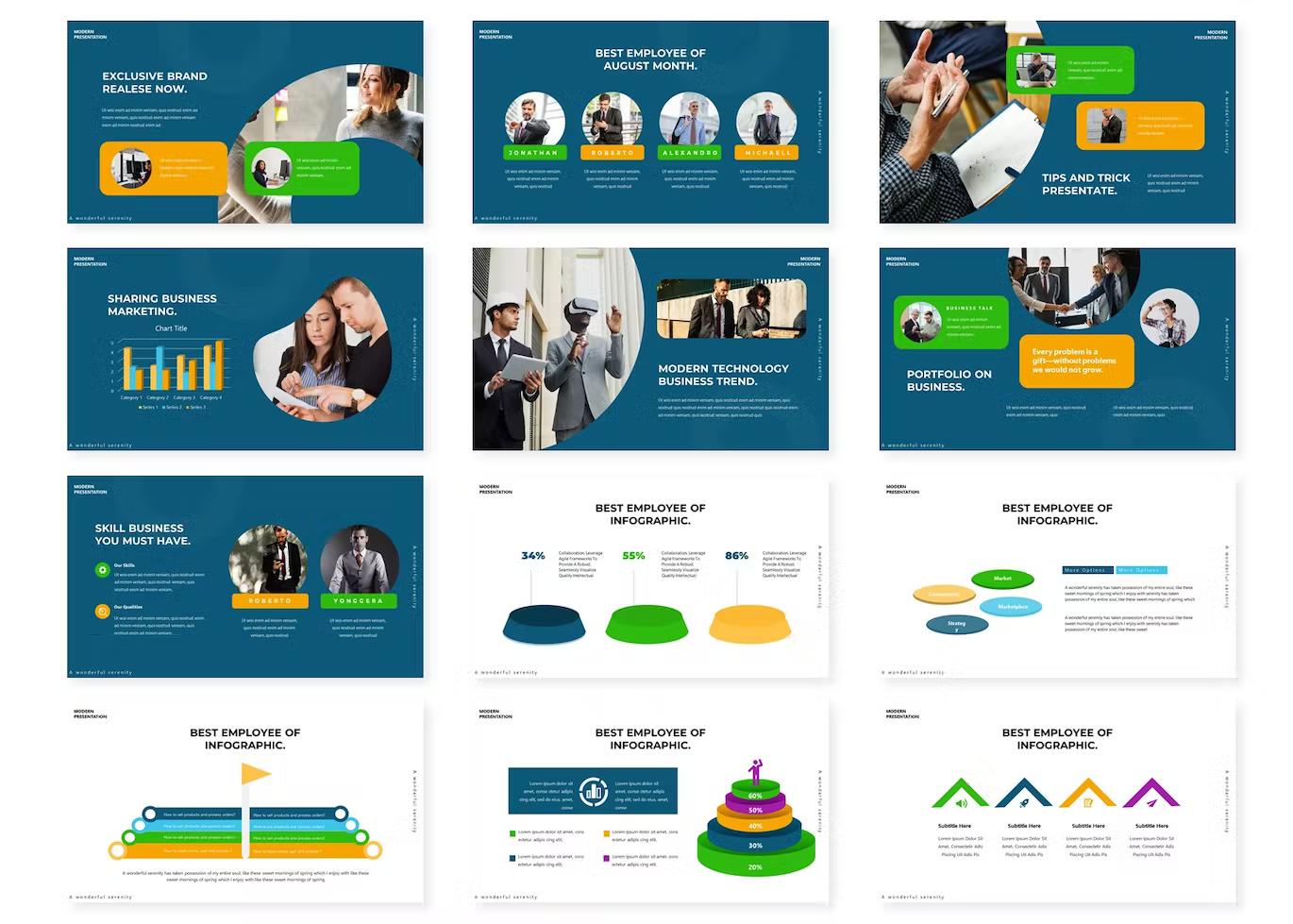 Prints of investor pitch deck powerpoint.
