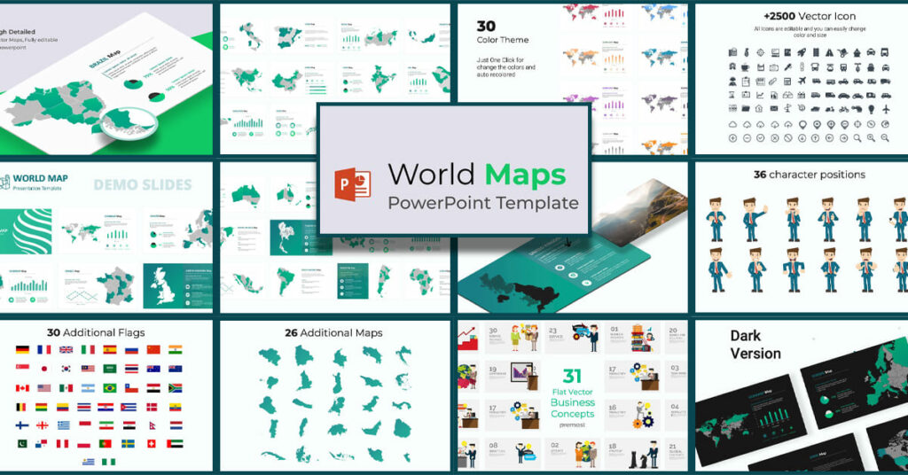 World Map PowerPoint Template MasterBundles 4478416 World Map Powerpoint Template Facebook 1200 628 1024x536 