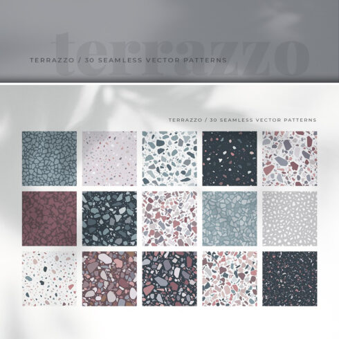 Prints of terrazzo patterns seamless vector.