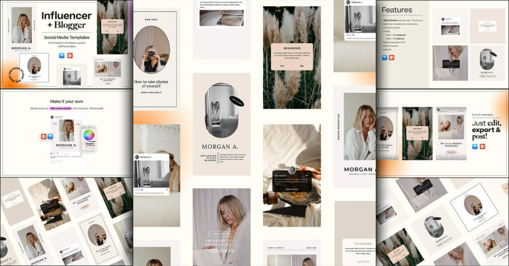 Social Media Templates - Key + PP – MasterBundles