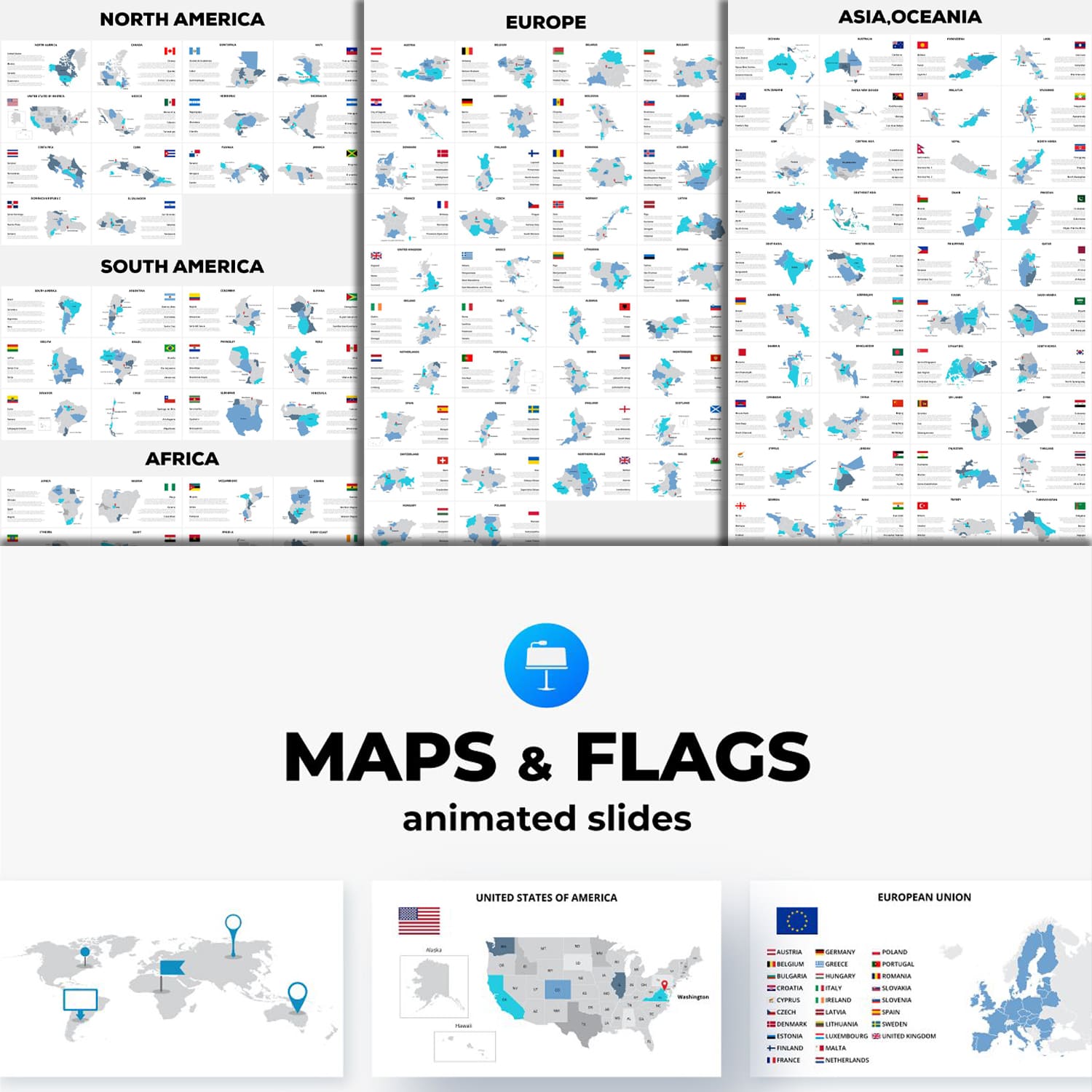 keynote maps infographics.
