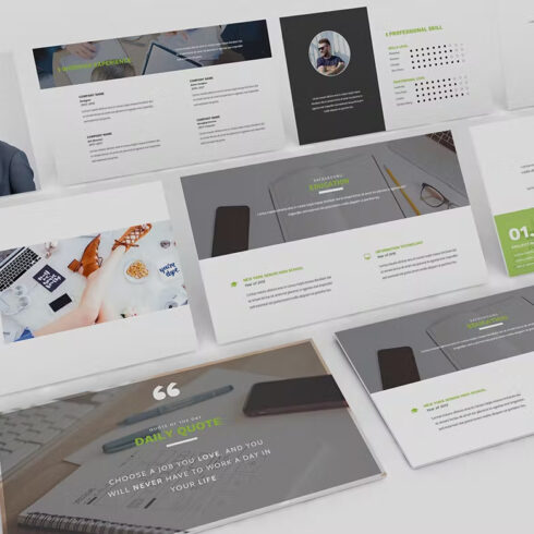 Resume CV Powerpoint Template | Master Bundles