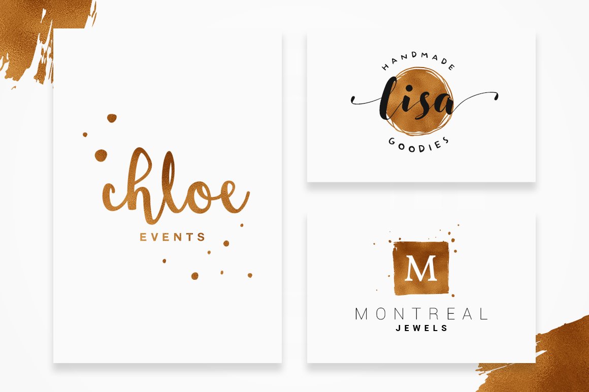 Logo style with golden style.