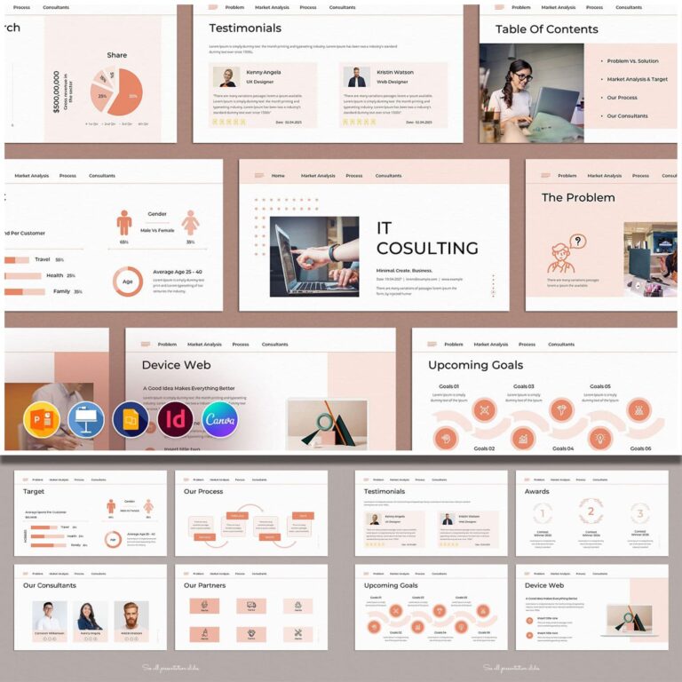 IT Consulting Presentation Template – MasterBundles