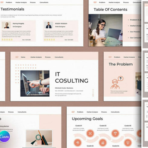 IT Consulting Presentation Template | Master Bundles