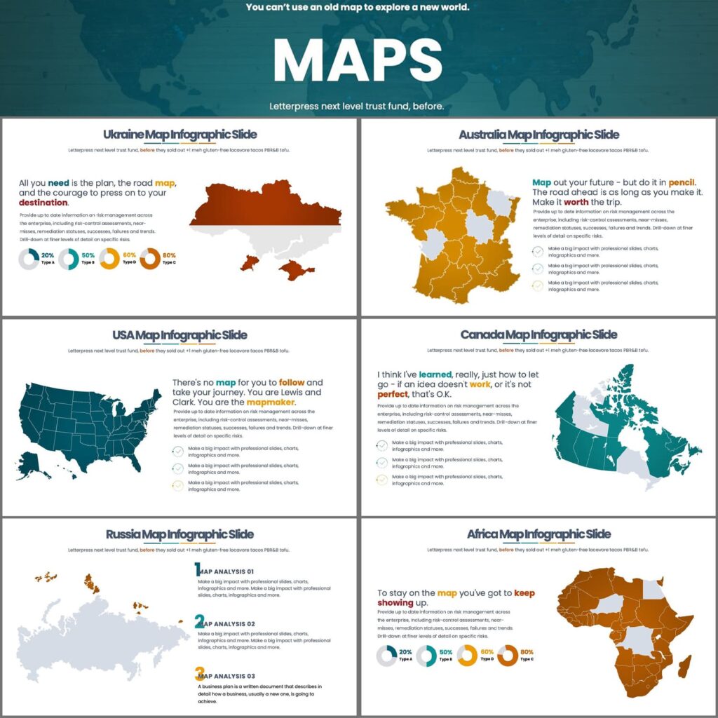 MAPS PowerPoint Infographics – MasterBundles